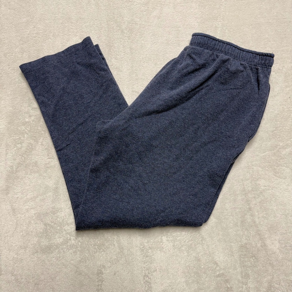 Eddie Bauer Lounge Pants Mens XL Navy Blue Heather Drawstring Pajama Bottoms